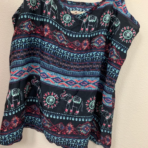 Hollister Tribal Elephant Print Tank Top Cami - Picture 4 of 5